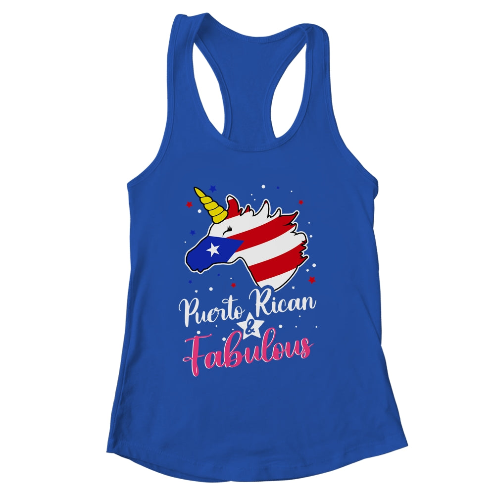Puerto Rican And Fabulous Unicorn Puerto Rico Flag Girls Shirt & Tank Top | siriusteestore