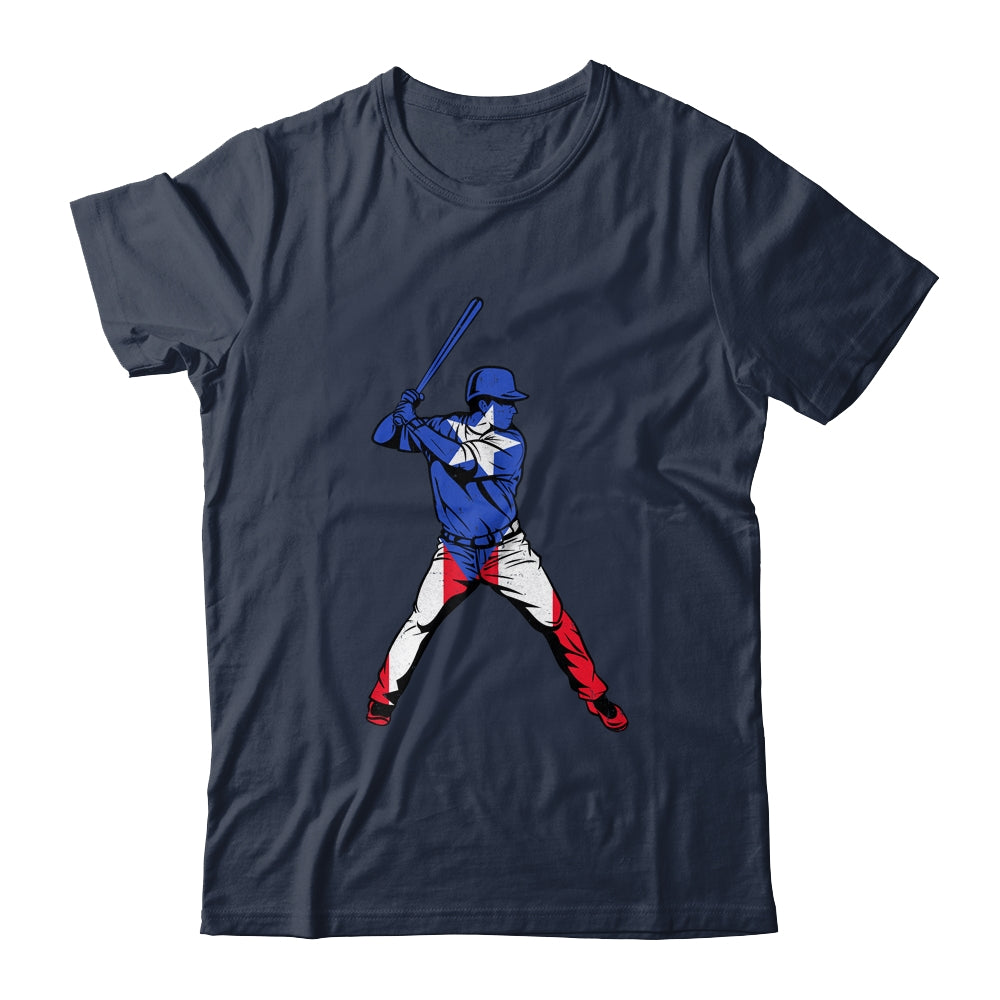 Puerto Rican Baseball Player Puerto Rico Flag Baseball Fans Shirt & Hoodie | siriusteestore