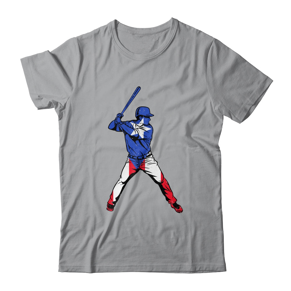 Puerto Rican Baseball Player Puerto Rico Flag Baseball Fans Shirt & Hoodie | siriusteestore