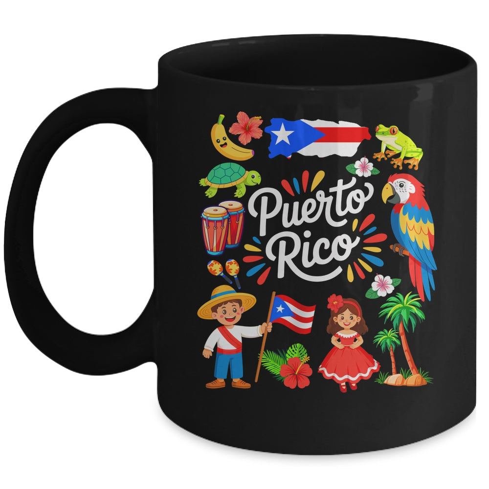 Puerto Rican Culture Outfit Idea Puerto Rico Flag Traveling Mug | siriusteestore