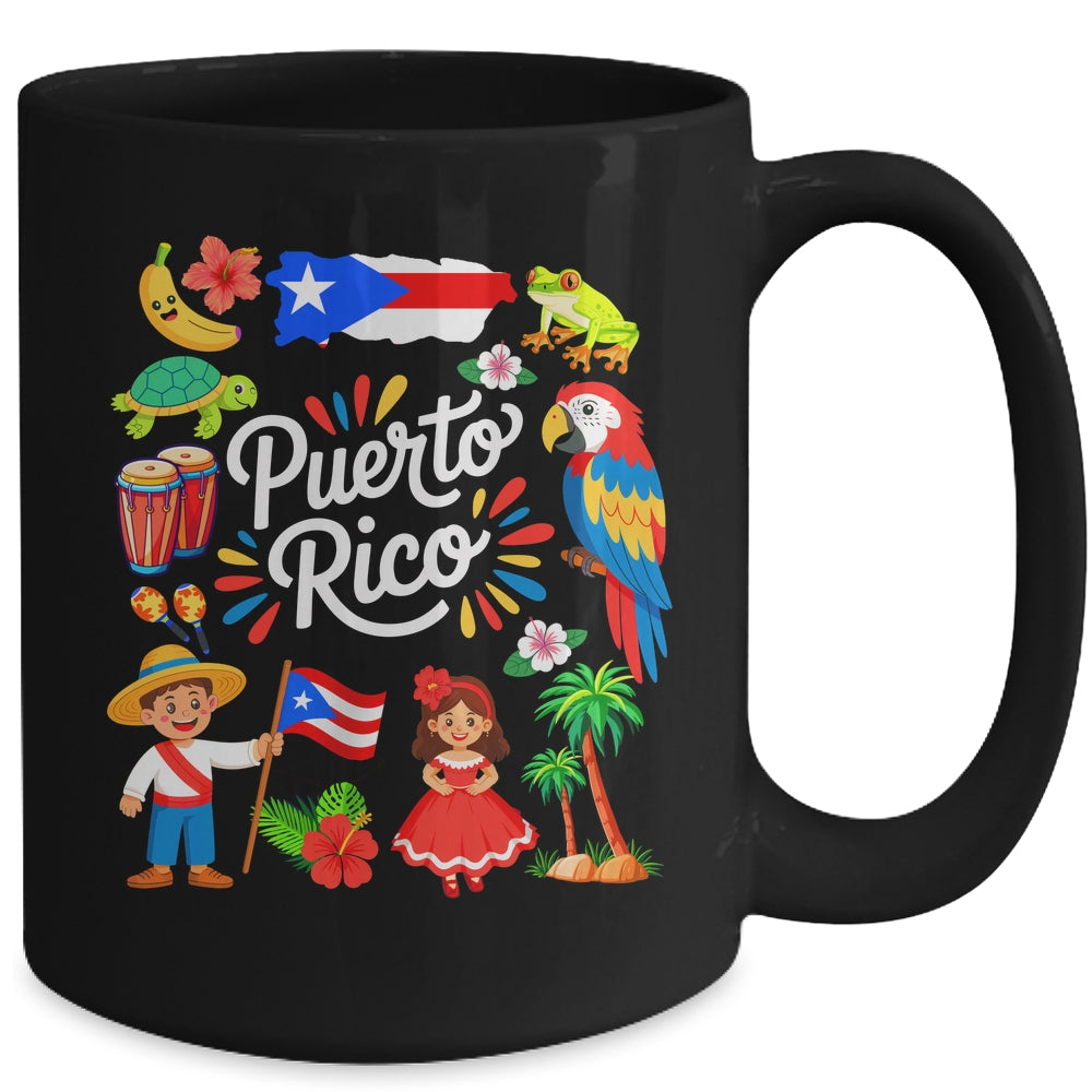 Puerto Rican Culture Outfit Idea Puerto Rico Flag Traveling Mug | siriusteestore