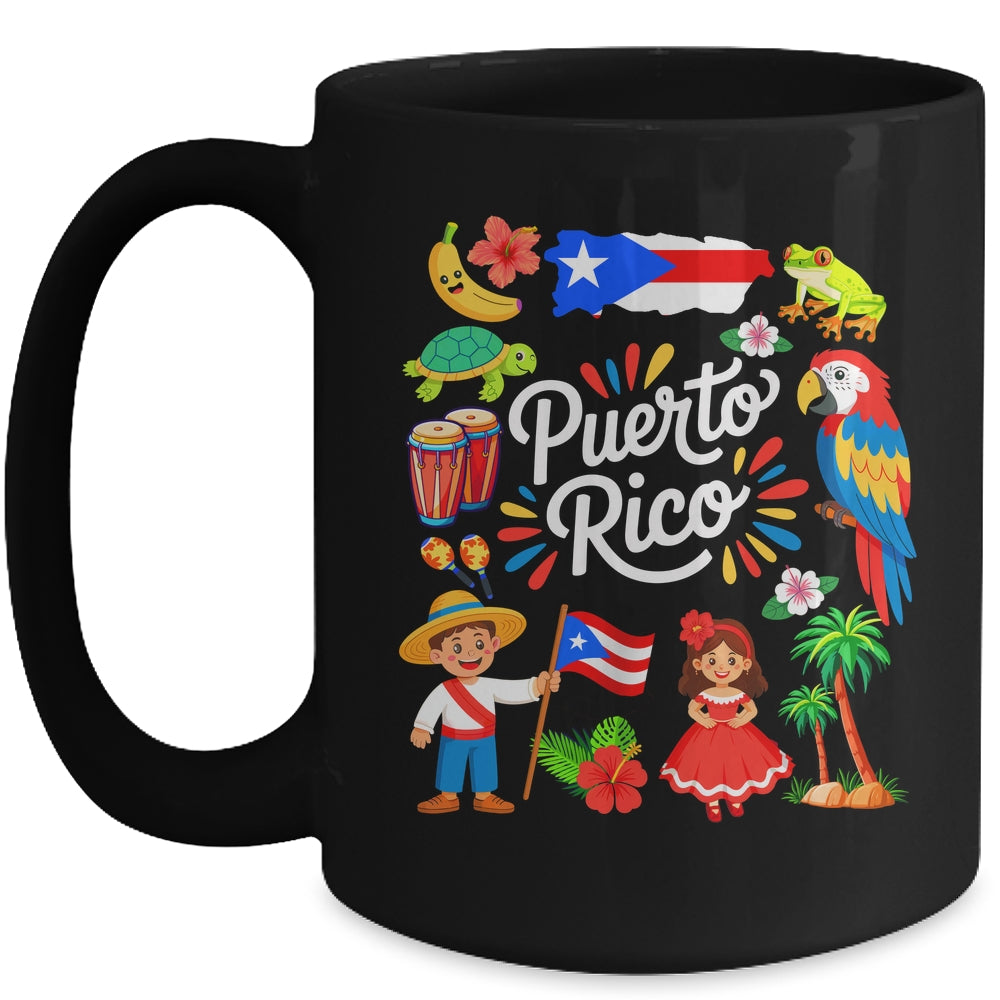 Puerto Rican Culture Outfit Idea Puerto Rico Flag Traveling Mug | siriusteestore