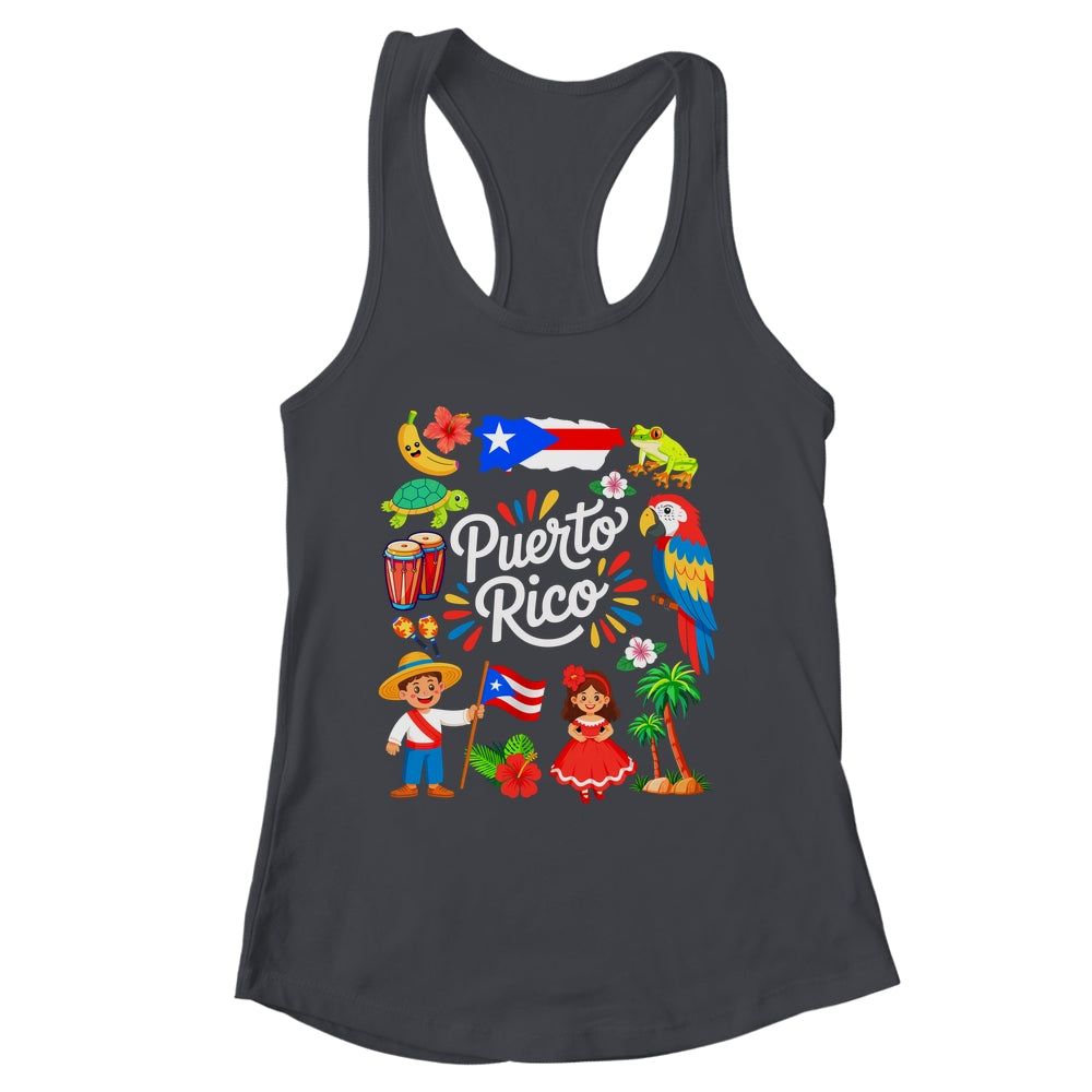 Puerto Rican Culture Outfit Idea Puerto Rico Flag Traveling Shirt & Tank Top | siriusteestore
