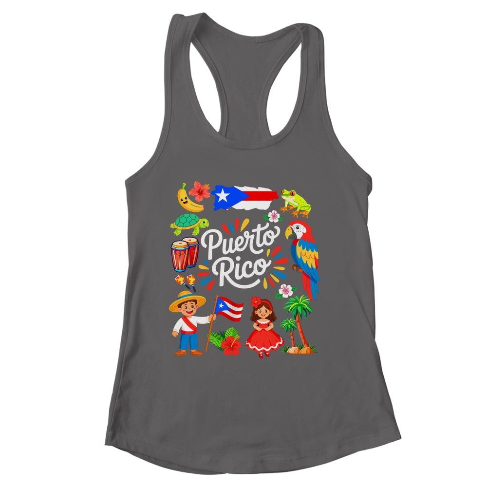 Puerto Rican Culture Outfit Idea Puerto Rico Flag Traveling Shirt & Tank Top | siriusteestore