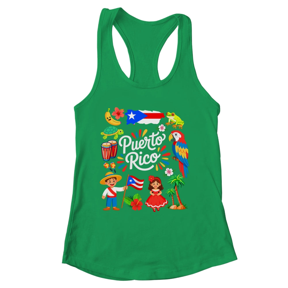 Puerto Rican Culture Outfit Idea Puerto Rico Flag Traveling Shirt & Tank Top | siriusteestore