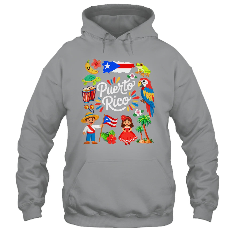 Puerto Rican Culture Outfit Idea Puerto Rico Flag Traveling Shirt & Tank Top | siriusteestore