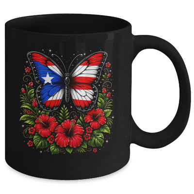 Puerto Rican Day Puerto Rico Butterfly Flag Women And Girl Mug | siriusteestore