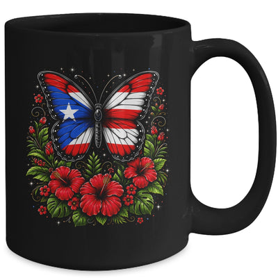 Puerto Rican Day Puerto Rico Butterfly Flag Women And Girl Mug | siriusteestore