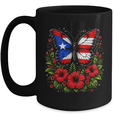 Puerto Rican Day Puerto Rico Butterfly Flag Women And Girl Mug | siriusteestore