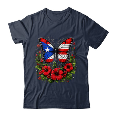 Puerto Rican Day Puerto Rico Butterfly Flag Women And Girl Shirt & Tank Top | siriusteestore