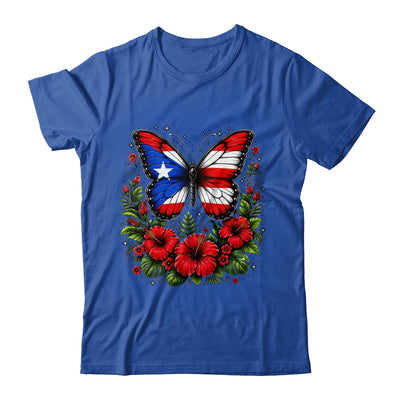 Puerto Rican Day Puerto Rico Butterfly Flag Women And Girl Shirt & Tank Top | siriusteestore