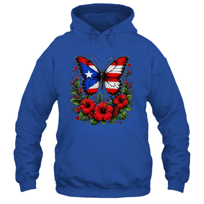 Puerto Rican Day Puerto Rico Butterfly Flag Women And Girl Shirt & Tank Top | siriusteestore