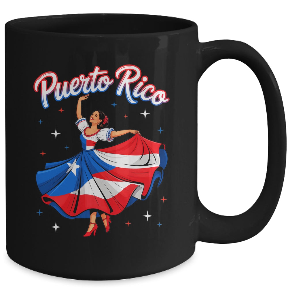 Puerto Rican Girl Women Boricua Flag Puerto Rico Flag Mug | siriusteestore