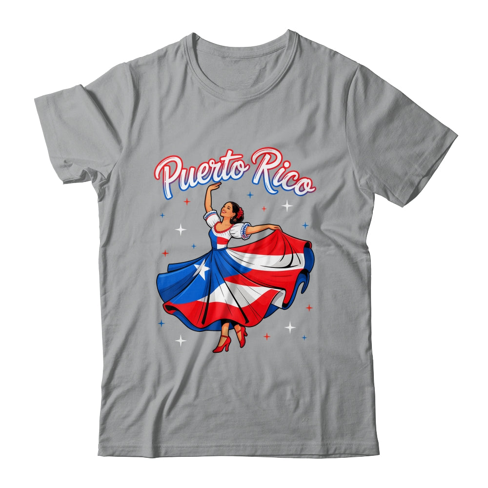 Puerto Rican Girl Women Boricua Flag Puerto Rico Flag Shirt & Tank Top | siriusteestore