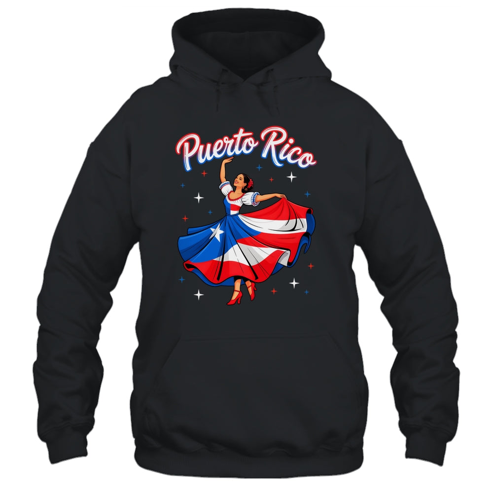 Puerto Rican Girl Women Boricua Flag Puerto Rico Flag Shirt & Tank Top | siriusteestore