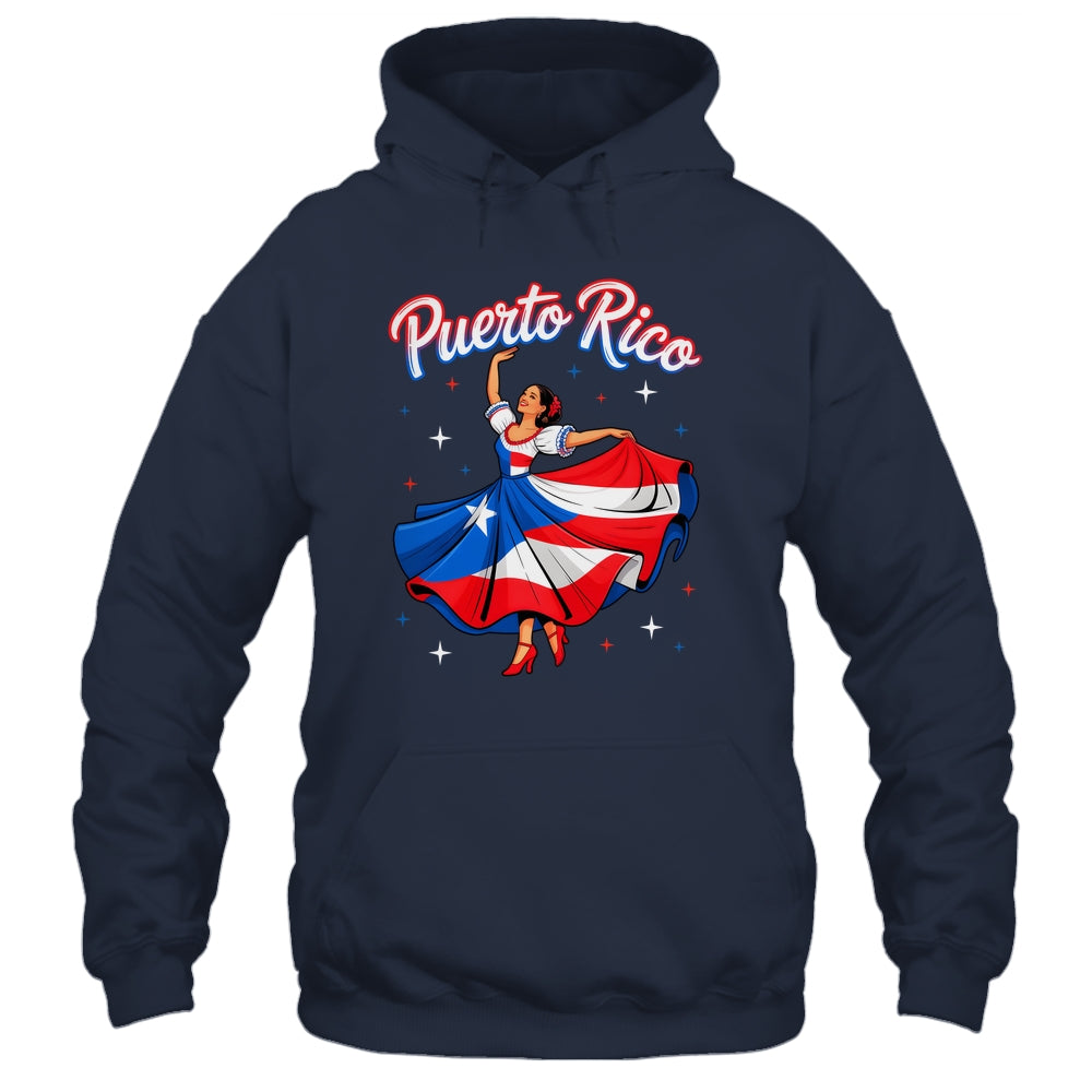 Puerto Rican Girl Women Boricua Flag Puerto Rico Flag Shirt & Tank Top | siriusteestore