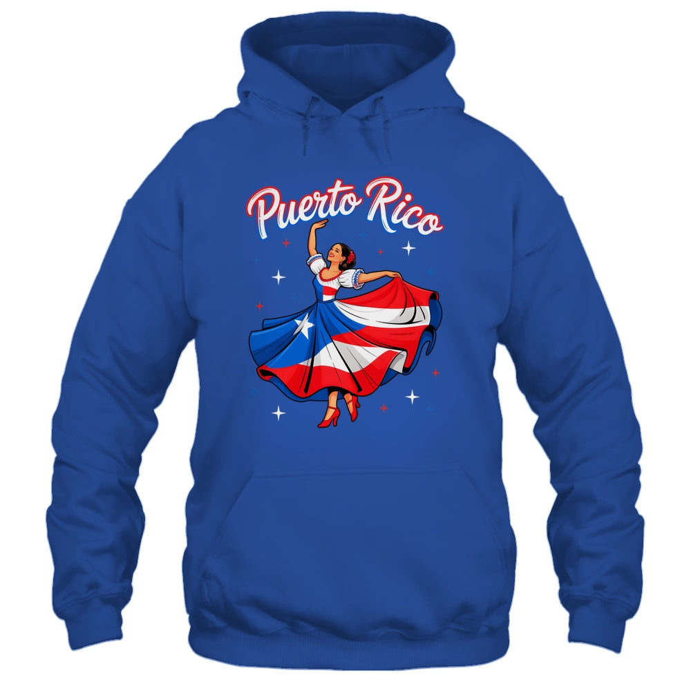 Puerto Rican Girl Women Boricua Flag Puerto Rico Flag Shirt & Tank Top | siriusteestore