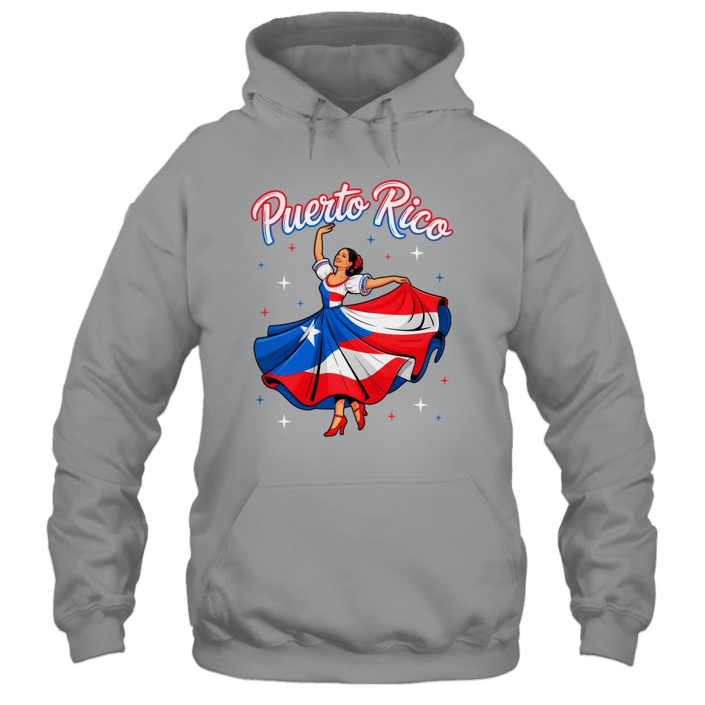 Puerto Rican Girl Women Boricua Flag Puerto Rico Flag Shirt & Tank Top | siriusteestore