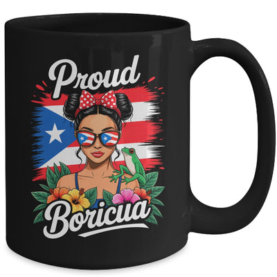 Puerto Rican Girls Boricua Puerto Rico Heritage Messy Bun Mug | siriusteestore