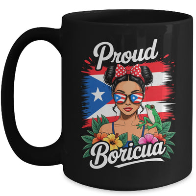 Puerto Rican Girls Boricua Puerto Rico Heritage Messy Bun Mug | siriusteestore