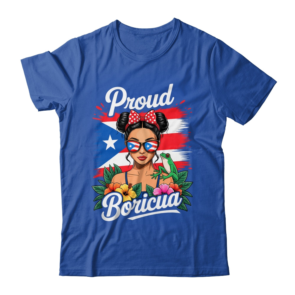 Puerto Rican Girls Boricua Puerto Rico Heritage Messy Bun Shirt & Tank Top | siriusteestore