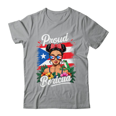 Puerto Rican Girls Boricua Puerto Rico Heritage Messy Bun Shirt & Tank Top | siriusteestore