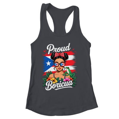 Puerto Rican Girls Boricua Puerto Rico Heritage Messy Bun Shirt & Tank Top | siriusteestore