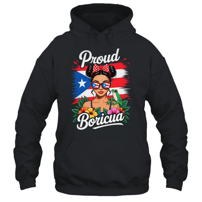 Puerto Rican Girls Boricua Puerto Rico Heritage Messy Bun Shirt & Tank Top | siriusteestore