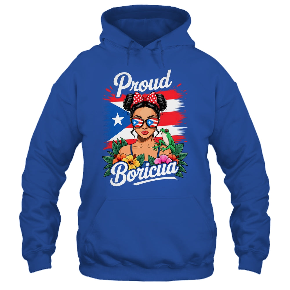 Puerto Rican Girls Boricua Puerto Rico Heritage Messy Bun Shirt & Tank Top | siriusteestore