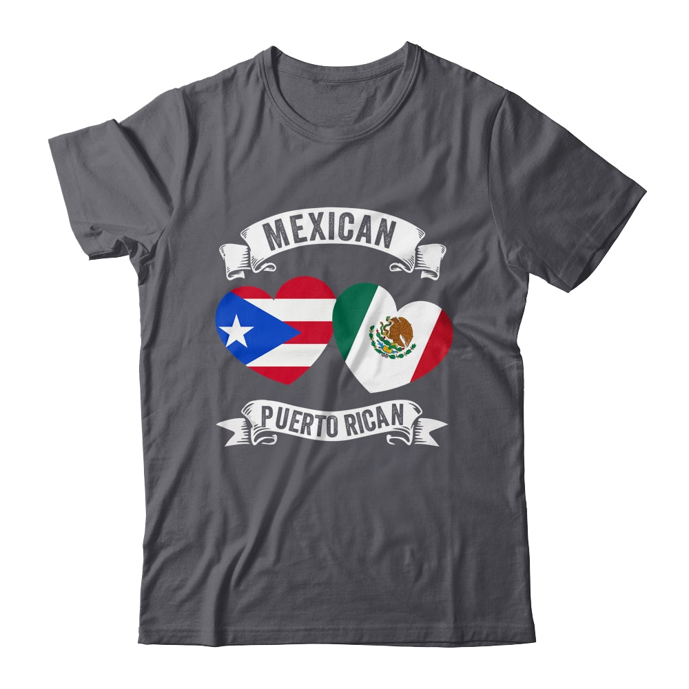Puerto Rican Mexican Flag Mexirican Half Puerto Rico Mexico Shirt & Tank Top | siriusteestore