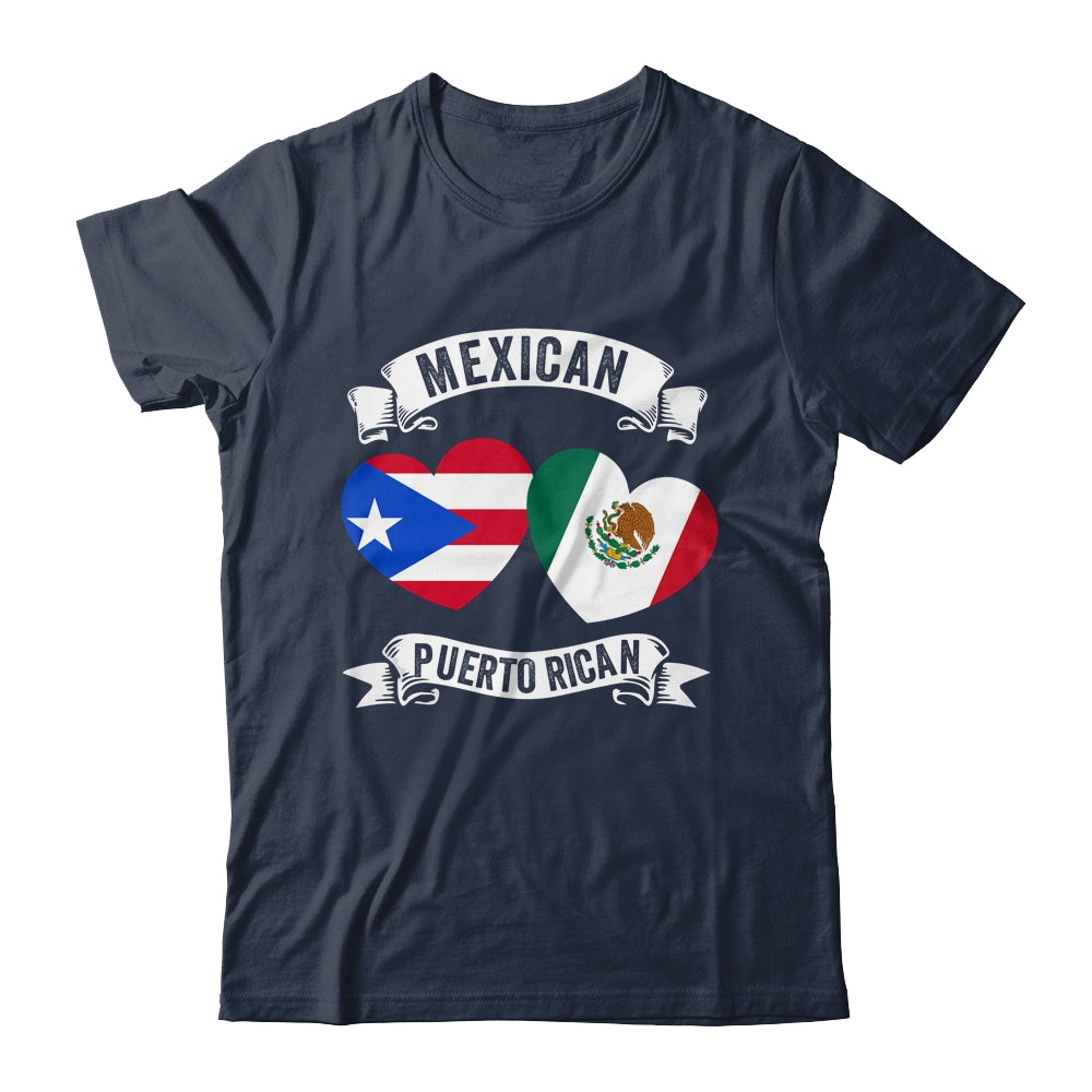 Puerto Rican Mexican Flag Mexirican Half Puerto Rico Mexico Shirt & Tank Top | siriusteestore