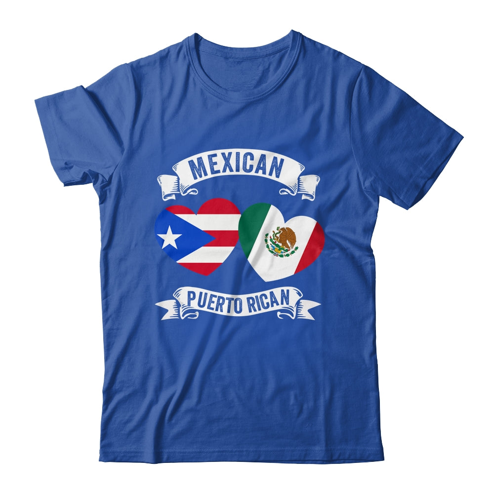 Puerto Rican Mexican Flag Mexirican Half Puerto Rico Mexico Shirt & Tank Top | siriusteestore