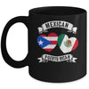 Puerto Rican Mexican Flag Mexirican Half Puerto Rico Mexico Mug | siriusteestore