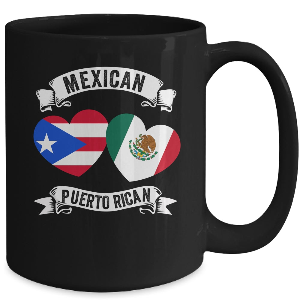 Puerto Rican Mexican Flag Mexirican Half Puerto Rico Mexico Mug | siriusteestore