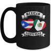 Puerto Rican Mexican Flag Mexirican Half Puerto Rico Mexico Mug | siriusteestore