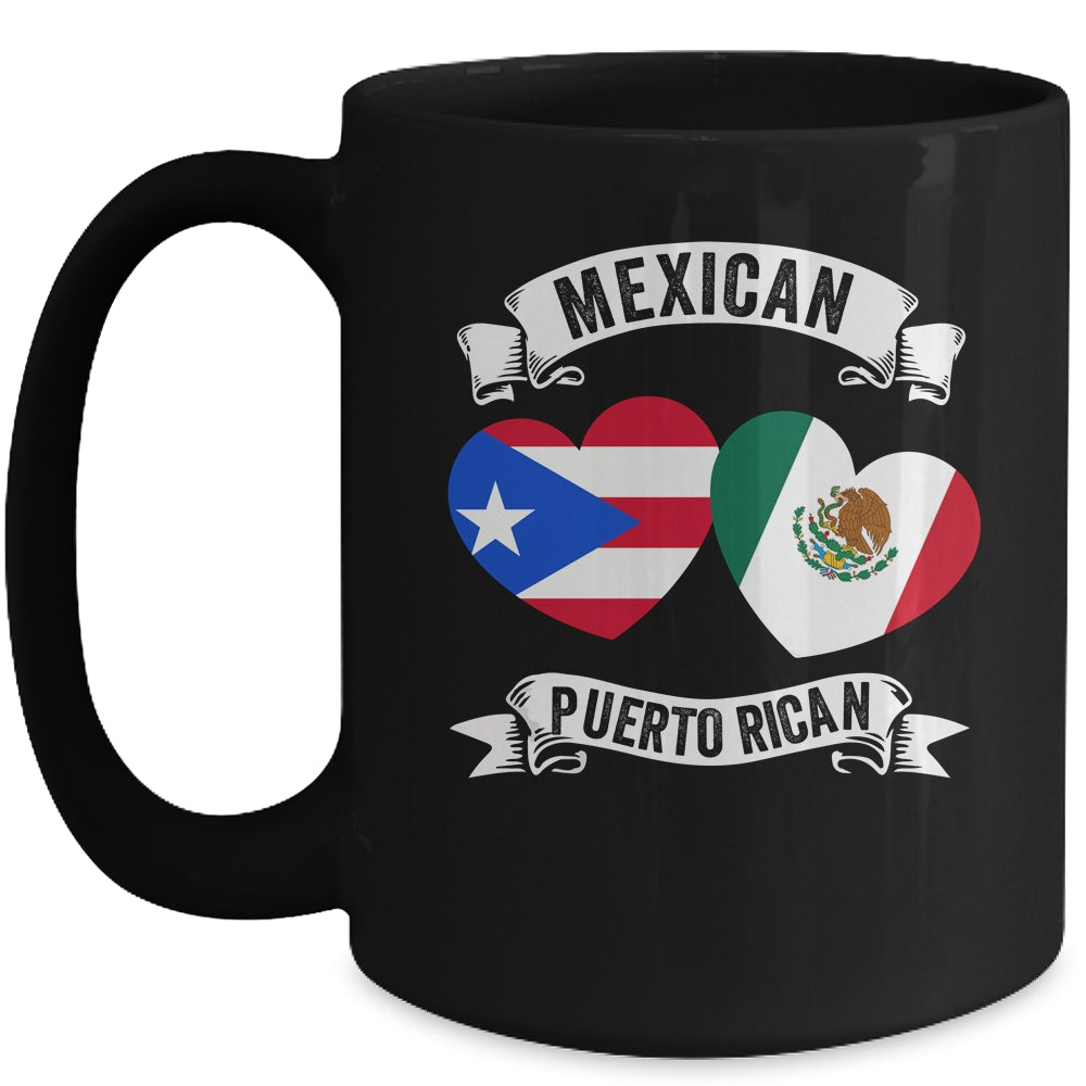 Puerto Rican Mexican Flag Mexirican Half Puerto Rico Mexico Mug | siriusteestore
