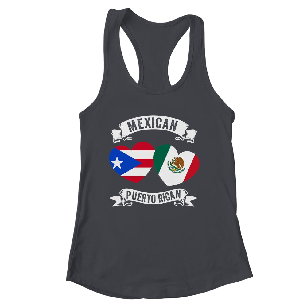 Puerto Rican Mexican Flag Mexirican Half Puerto Rico Mexico Shirt & Tank Top | siriusteestore
