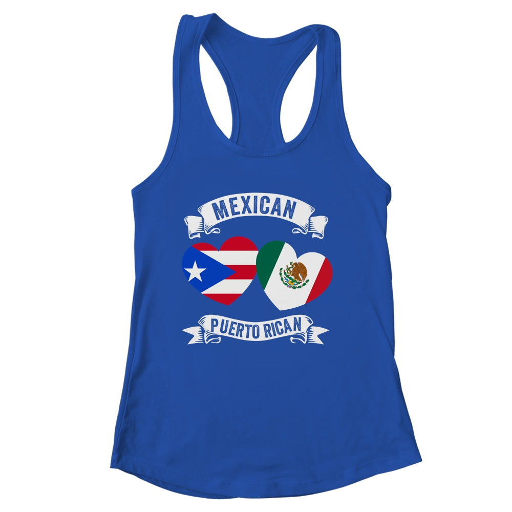 Puerto Rican Mexican Flag Mexirican Half Puerto Rico Mexico Shirt & Tank Top | siriusteestore