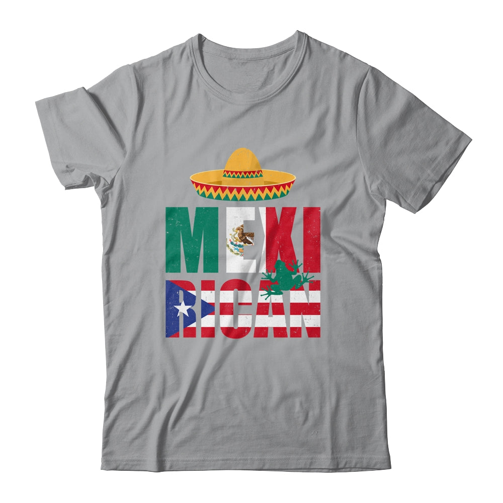 Puerto Rican Mexican Mexirican Half Puerto Rico Mexico Flag Shirt & Hoodie | siriusteestore