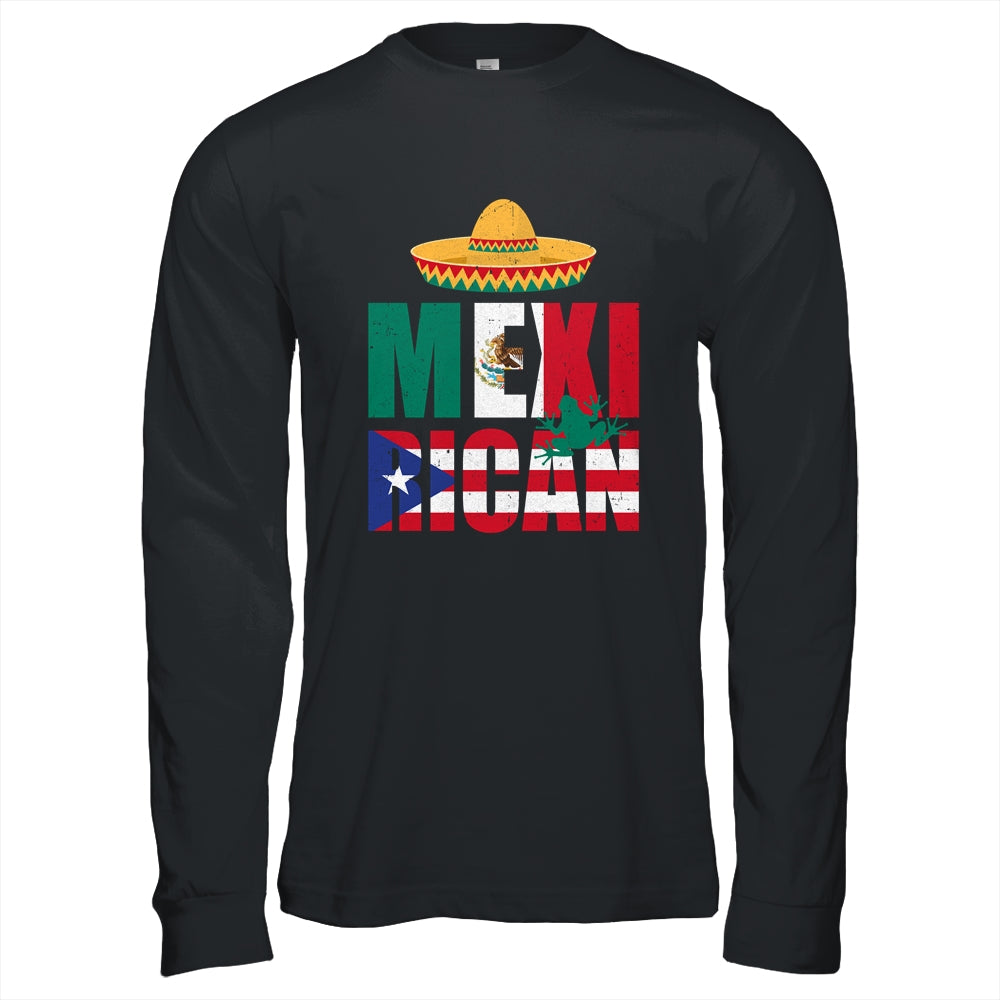 Puerto Rican Mexican Mexirican Half Puerto Rico Mexico Flag Shirt & Hoodie | siriusteestore