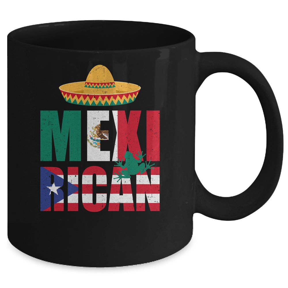 Puerto Rican Mexican Mexirican Half Puerto Rico Mexico Flag Mug | siriusteestore