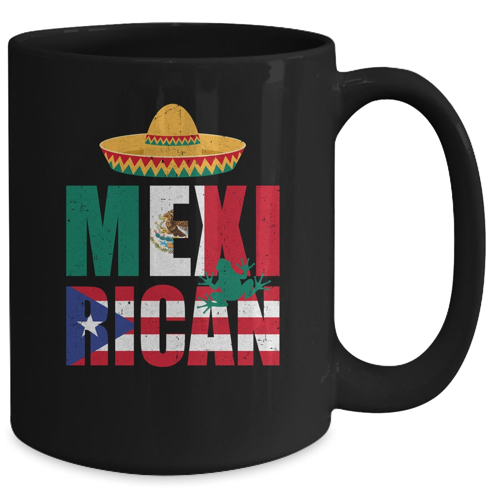 Puerto Rican Mexican Mexirican Half Puerto Rico Mexico Flag Mug | siriusteestore