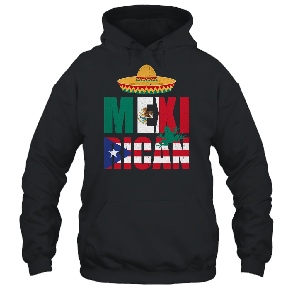Puerto Rican Mexican Mexirican Half Puerto Rico Mexico Flag Shirt & Hoodie | siriusteestore