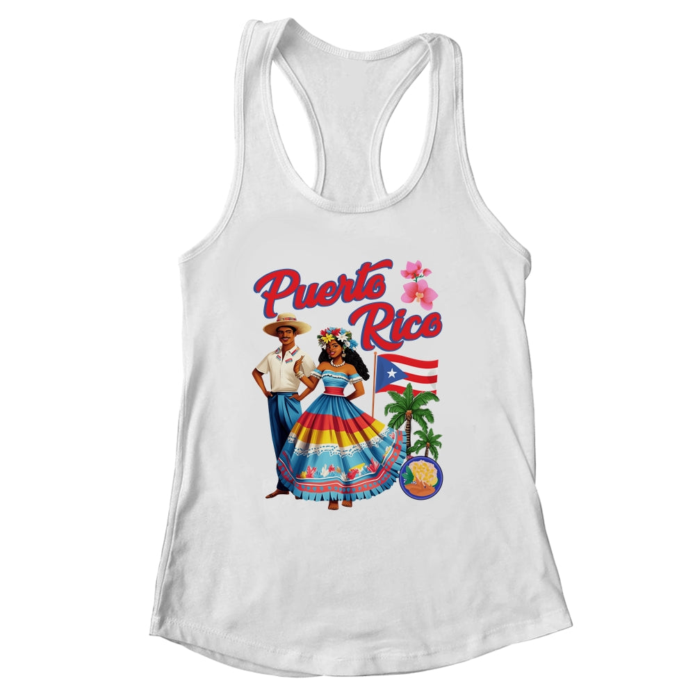 Puerto Rican Outfit Idea For Women Men Puerto Rico Flag Shirt & Tank Top | siriusteestore