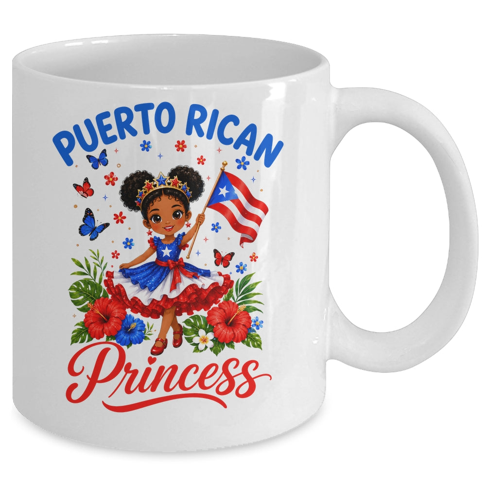 Puerto Rican Princess Puerto Rico Hispanic Heritage Kids Mug | siriusteestore