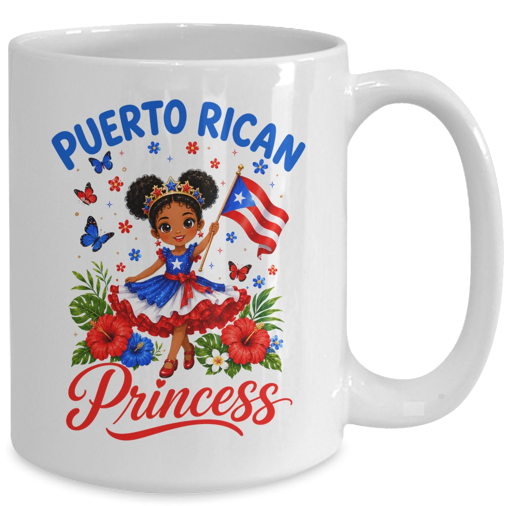 Puerto Rican Princess Puerto Rico Hispanic Heritage Kids Mug | siriusteestore