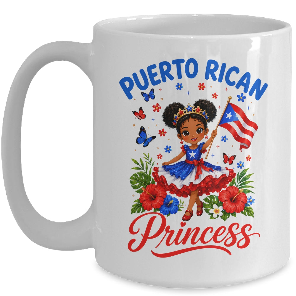 Puerto Rican Princess Puerto Rico Hispanic Heritage Kids Mug | siriusteestore