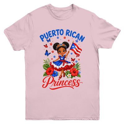 Puerto Rican Princess Puerto Rico Hispanic Heritage Kids Youth Shirt | siriusteestore