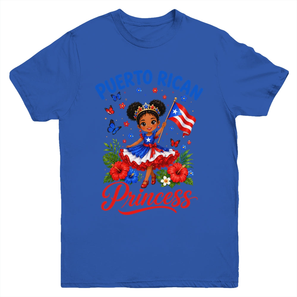 Puerto Rican Princess Puerto Rico Hispanic Heritage Kids Youth Shirt | siriusteestore