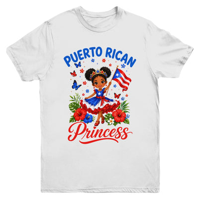 Puerto Rican Princess Puerto Rico Hispanic Heritage Kids Youth Shirt | siriusteestore
